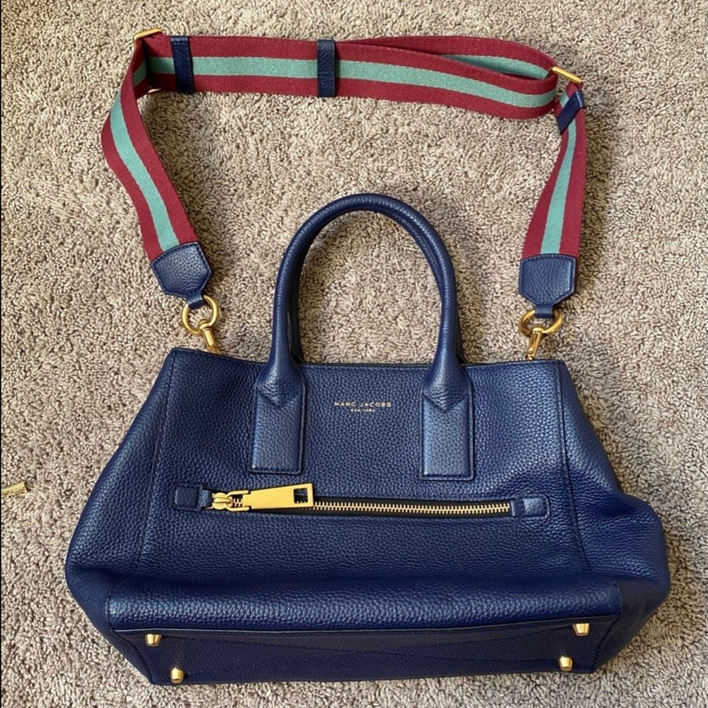 Marc Jacob’s Gotham east/west tote bag-navy blue